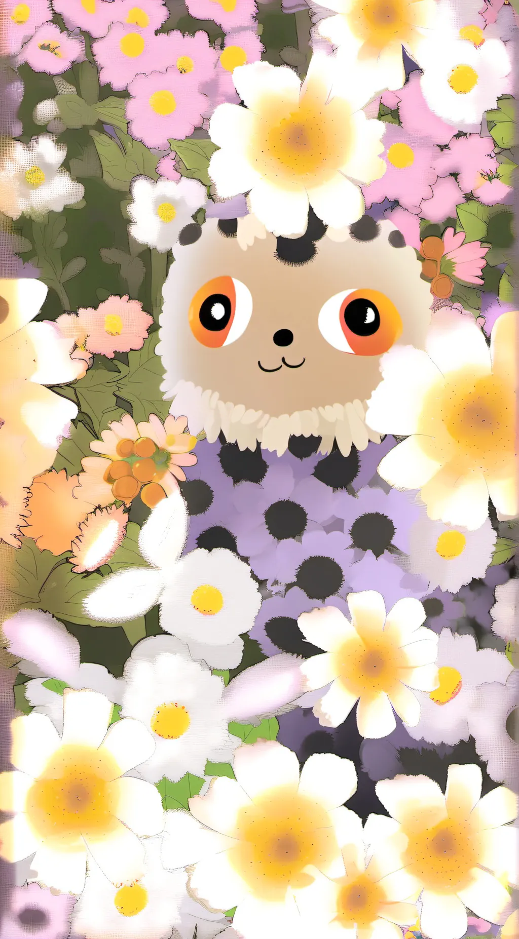 ai character: cartoon cat  background