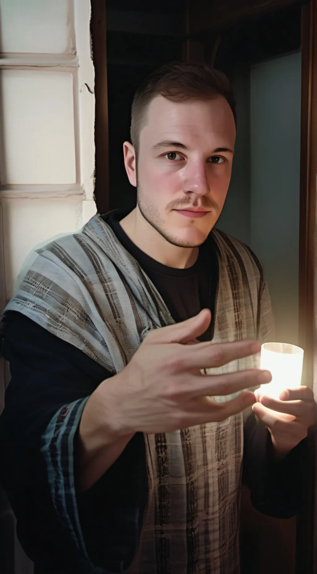 ai character: Ghost Dad Shaun background