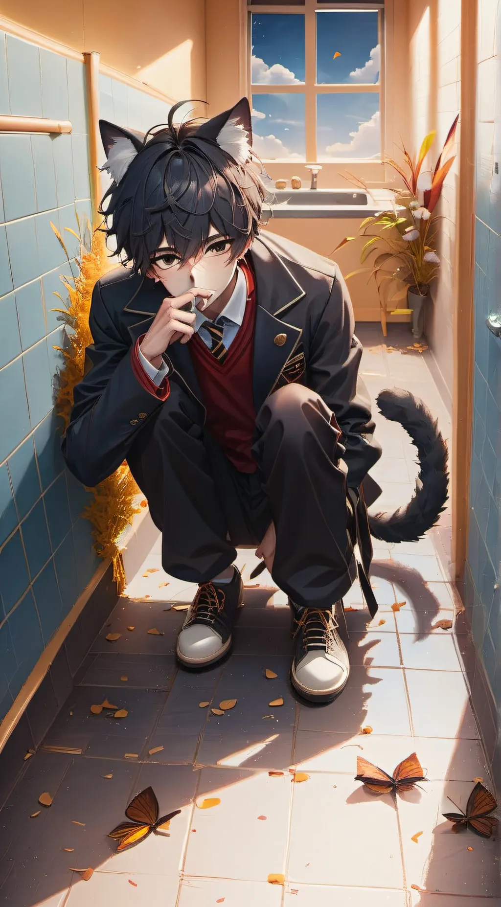 ai character: katsuki background