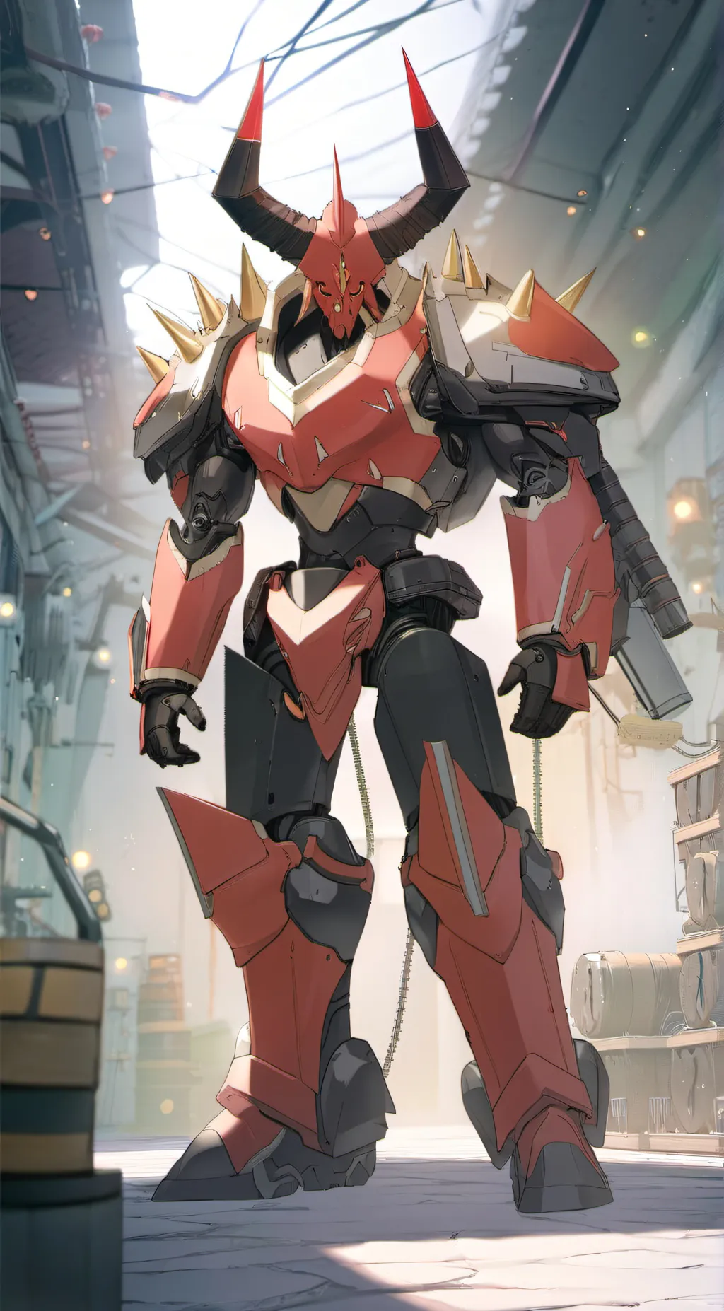 ai character: drill titan 2.0 background