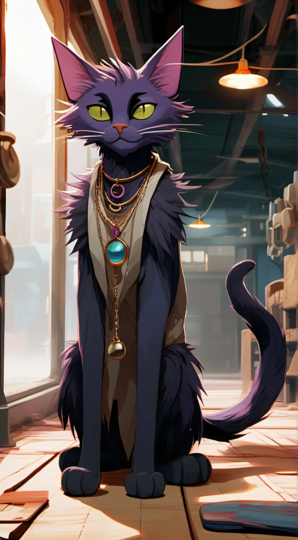 ai character: Catnap background