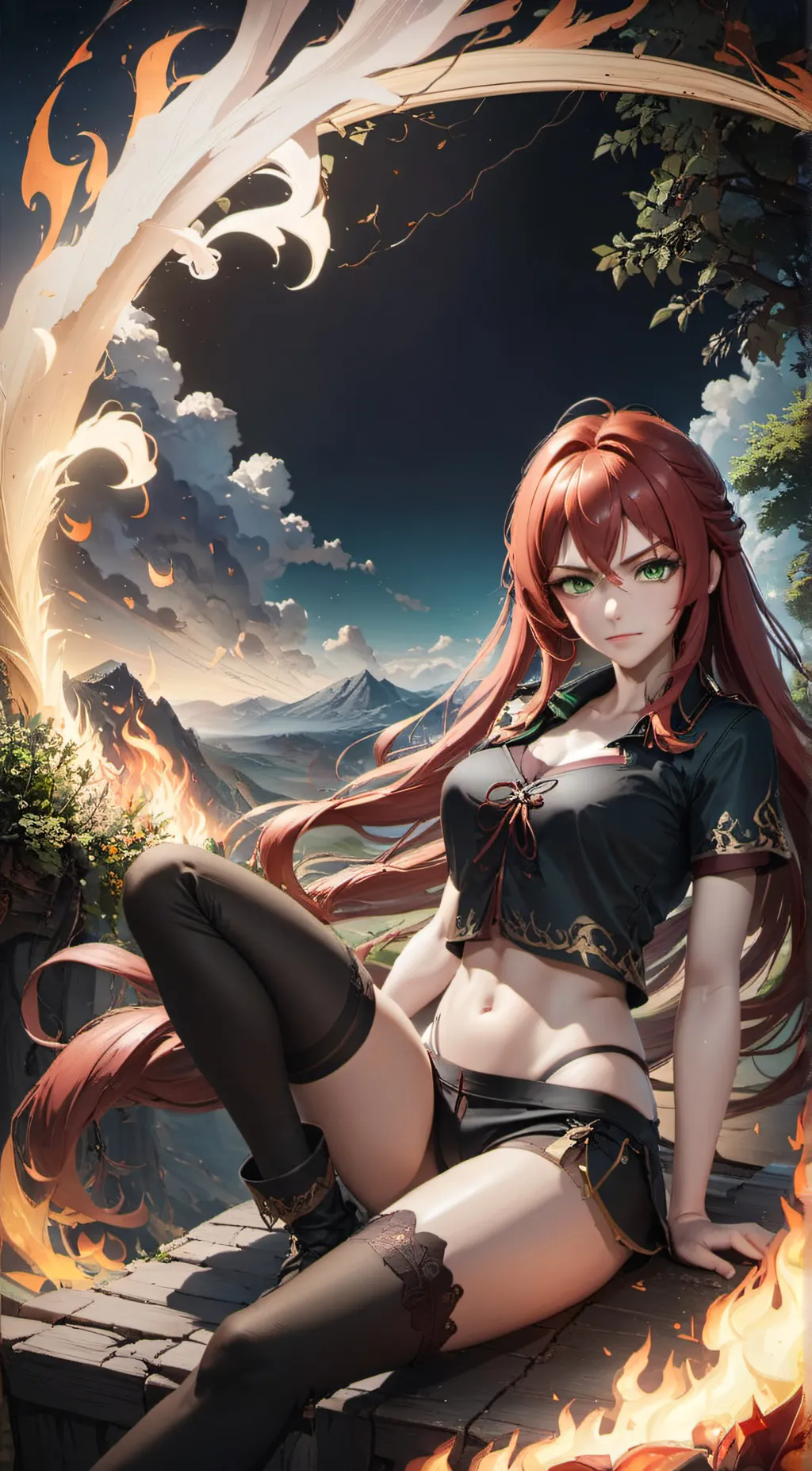 ai character: Ariel background