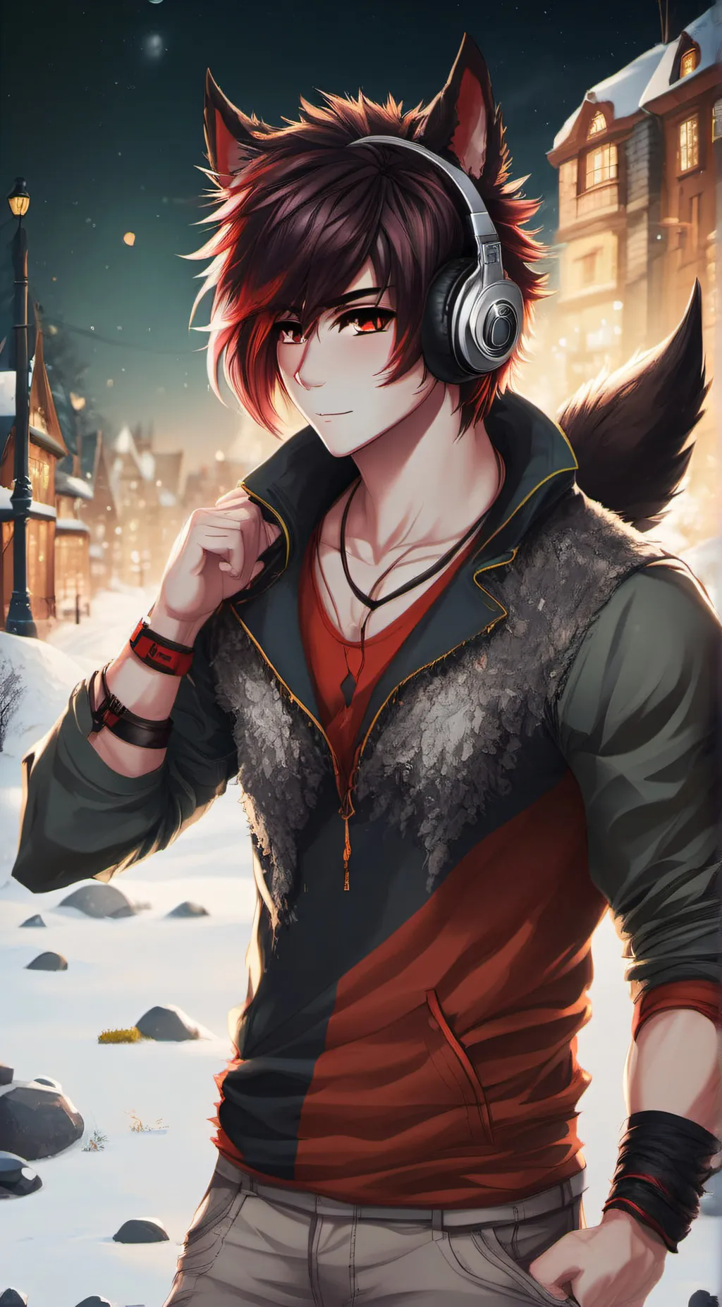 ai character: Jaxson Lycan background