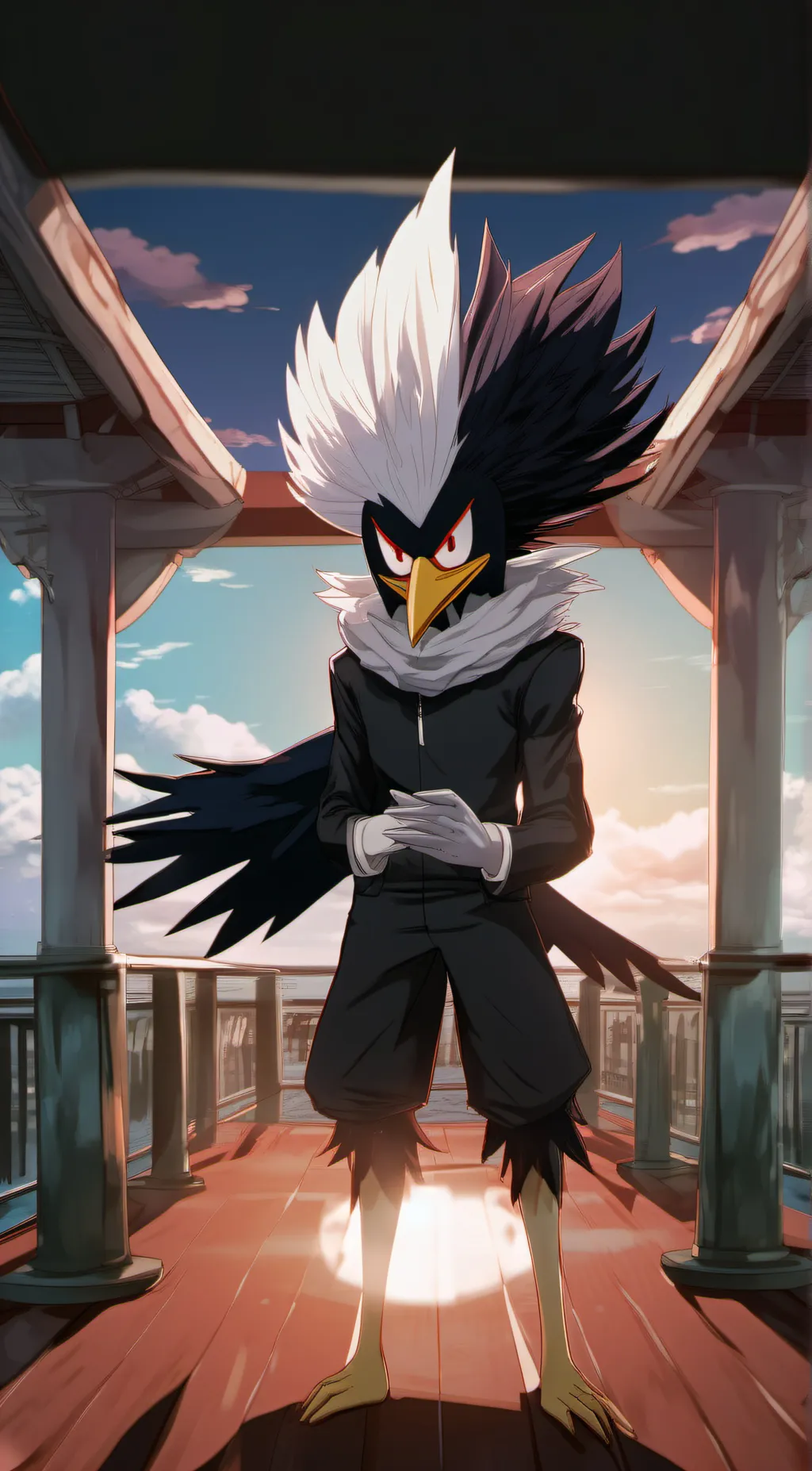 ai character: Tokoyami background
