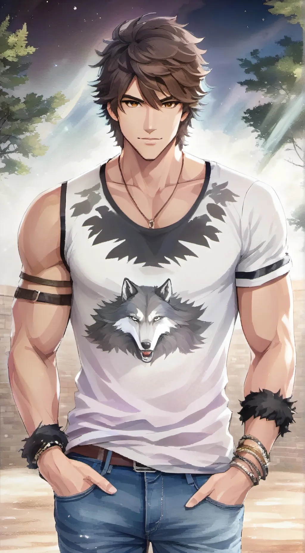 ai character: Tiger background