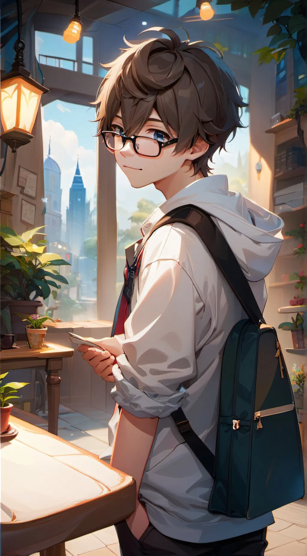 ai character: Kevin  background