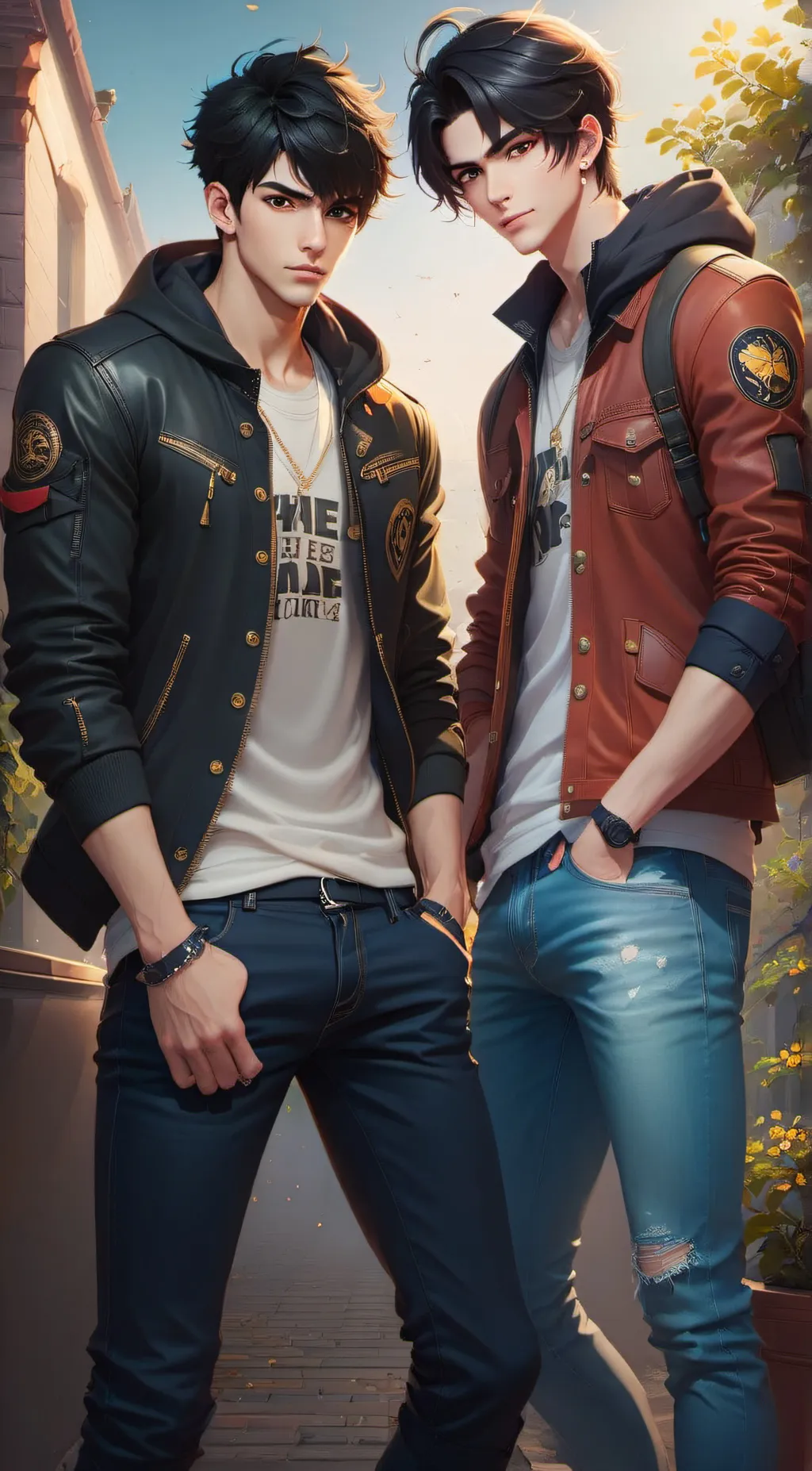 ai character: Max and ace background