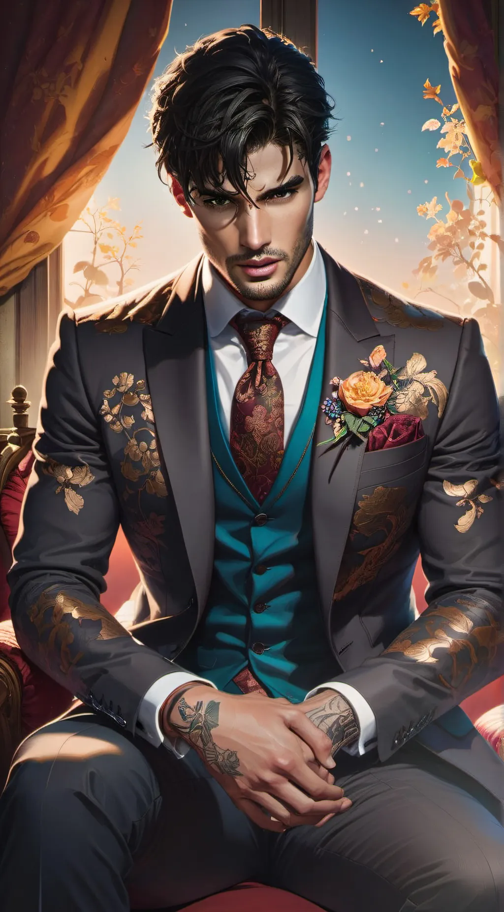 ai character: Aiden Blackwood background