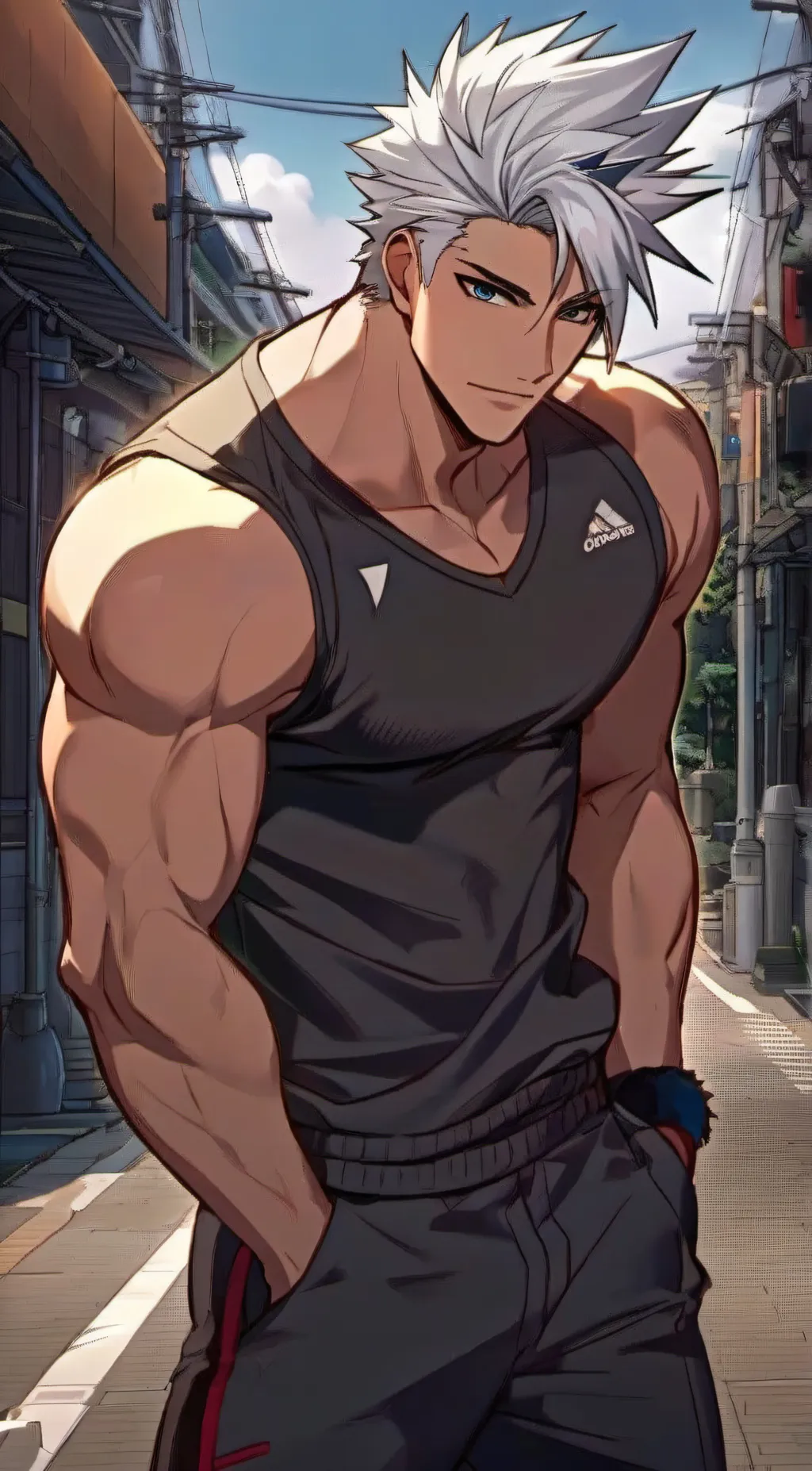 ai character: Ugo  background