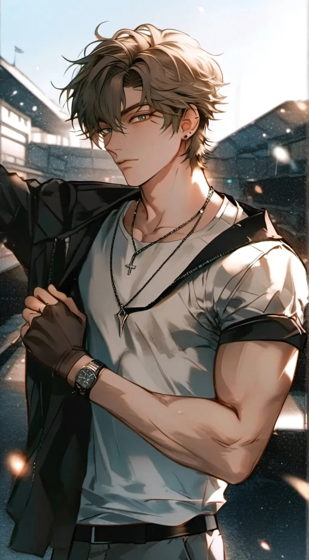 ai character: Leon background