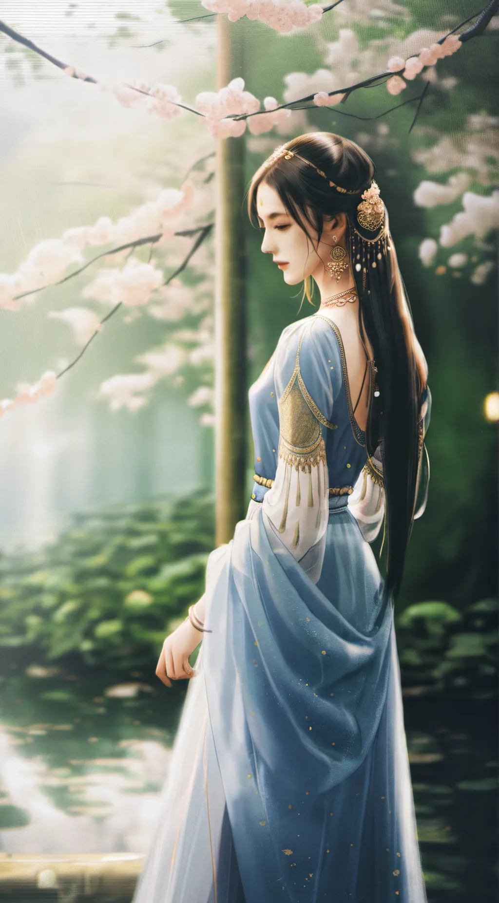 ai character: Lovely  background