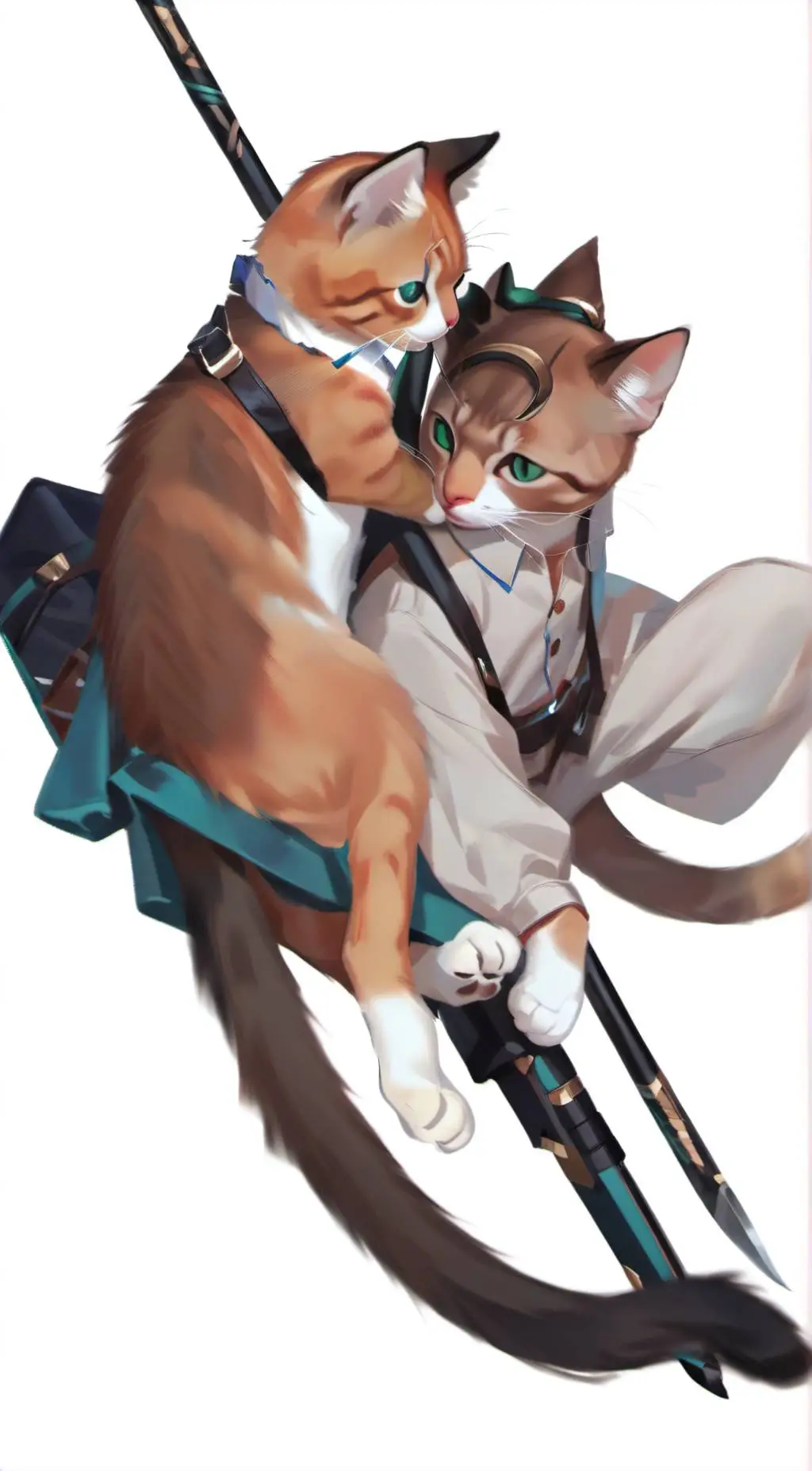 ai character: orange /tangerine background