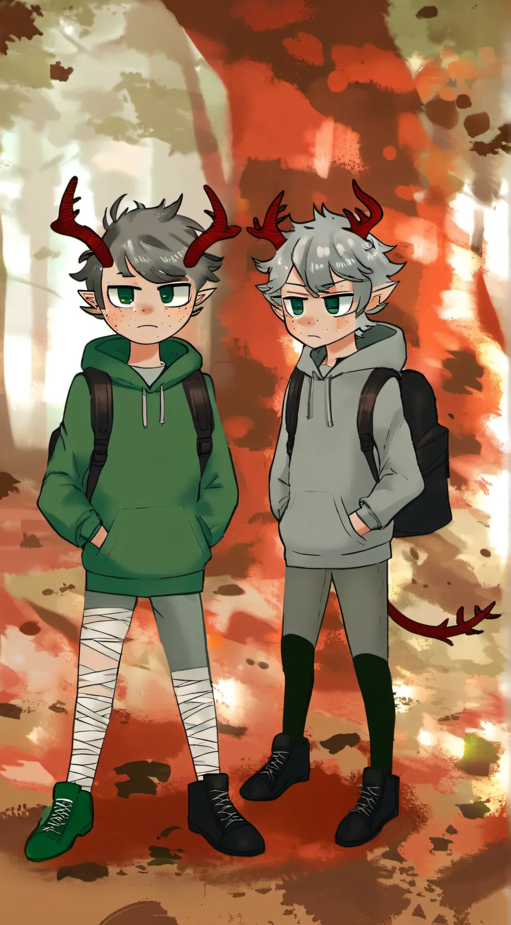 ai character: Twiggy & Fawn background