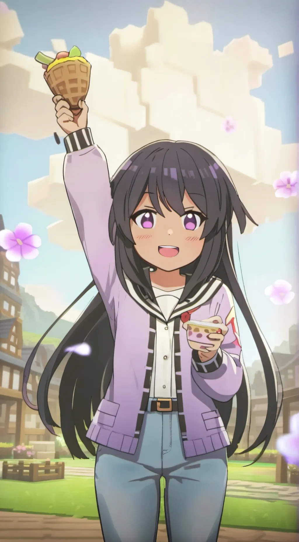 ai character: aphmau <3 background