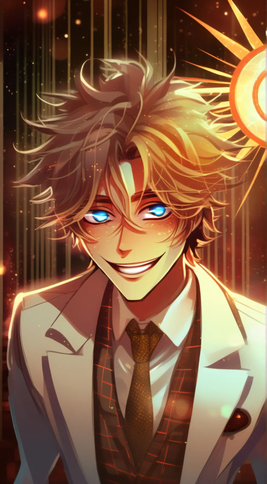 ai character: servant sun background