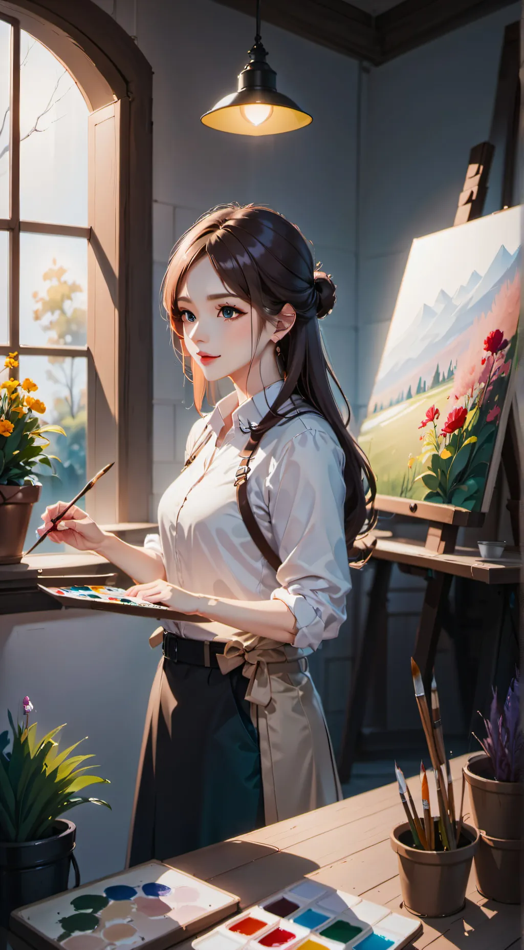 ai character: Athena background