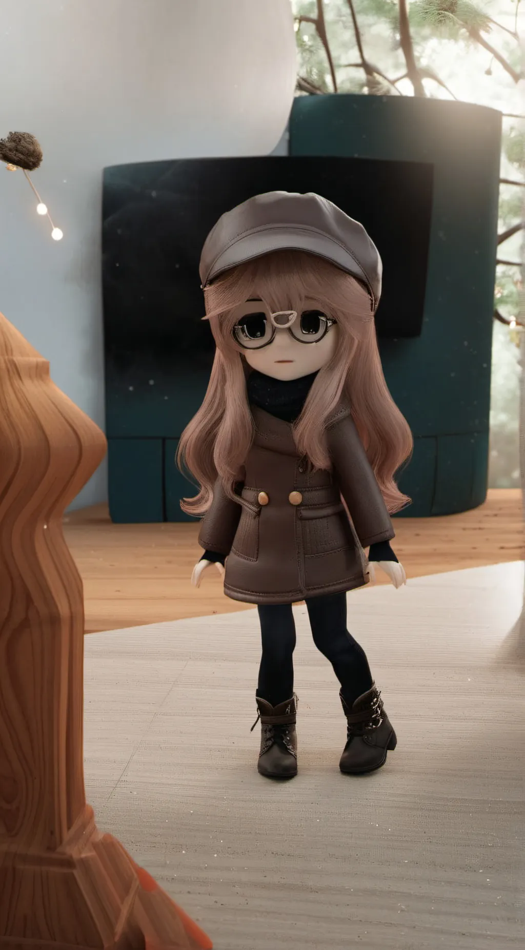 ai character: Emo 🐨 bearware🐨 background