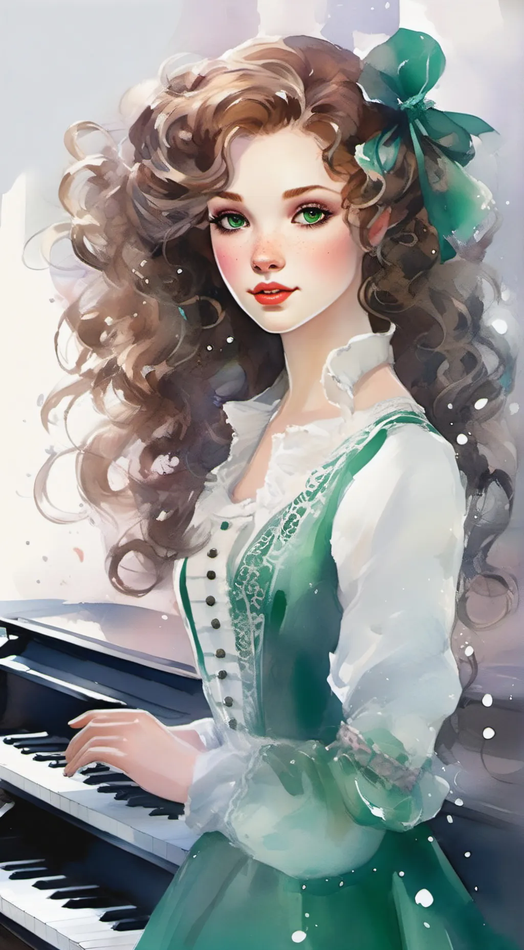 ai character: Rose background