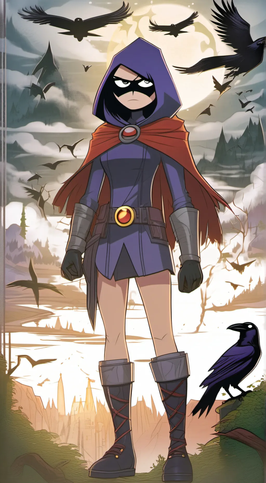 ai character: Raven background