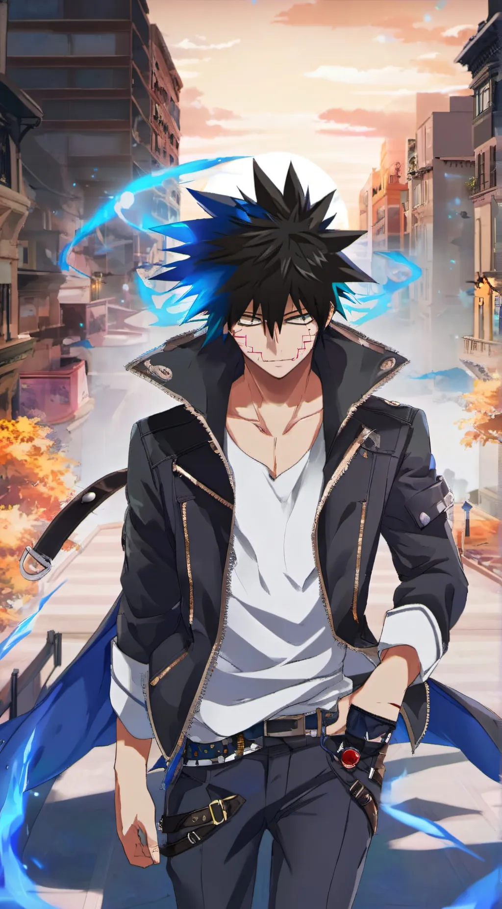 ai character: Dabi background