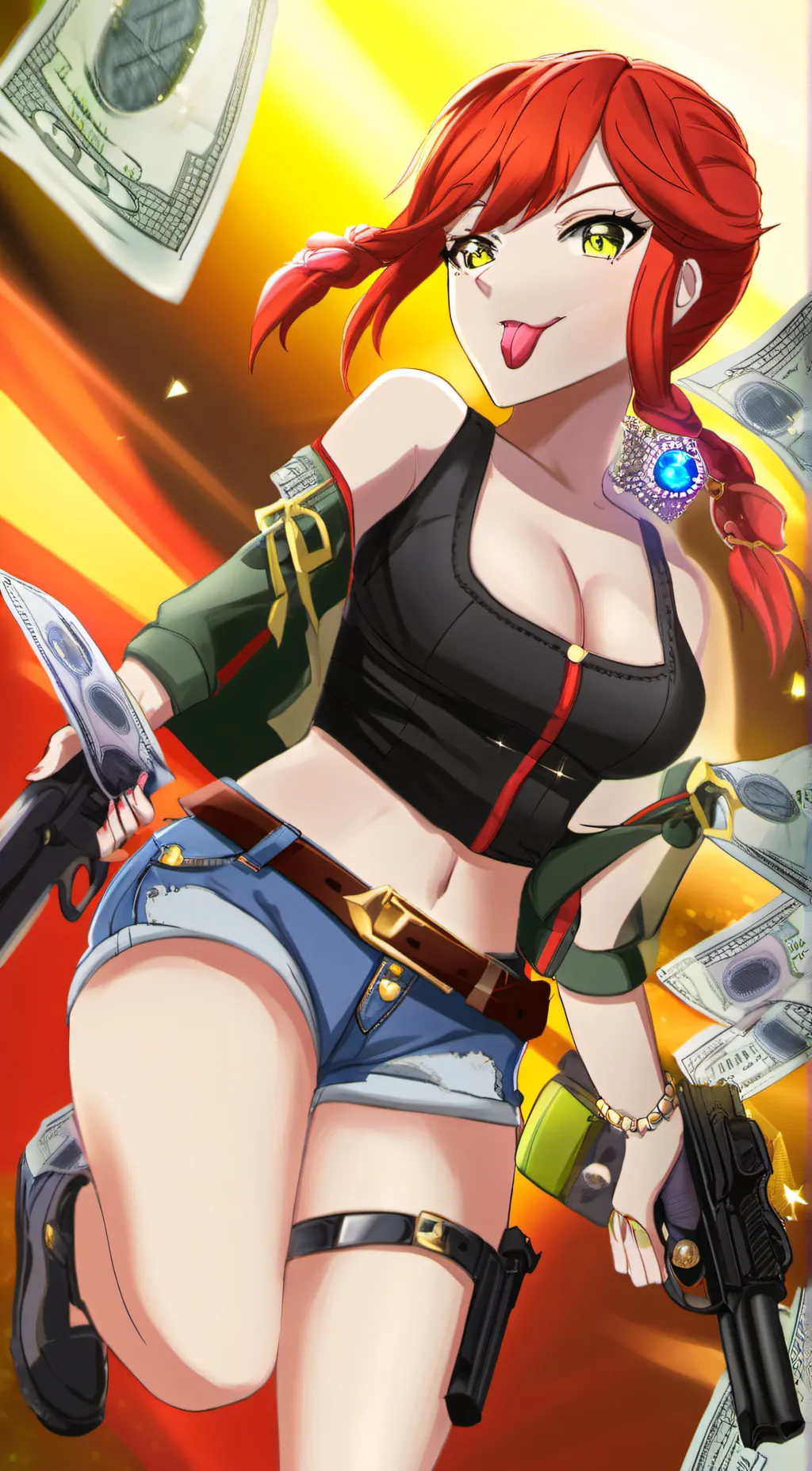 ai character: leena devon background