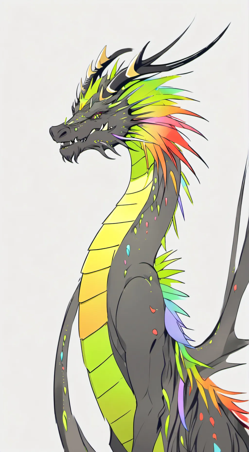 ai character: Rainbow  background