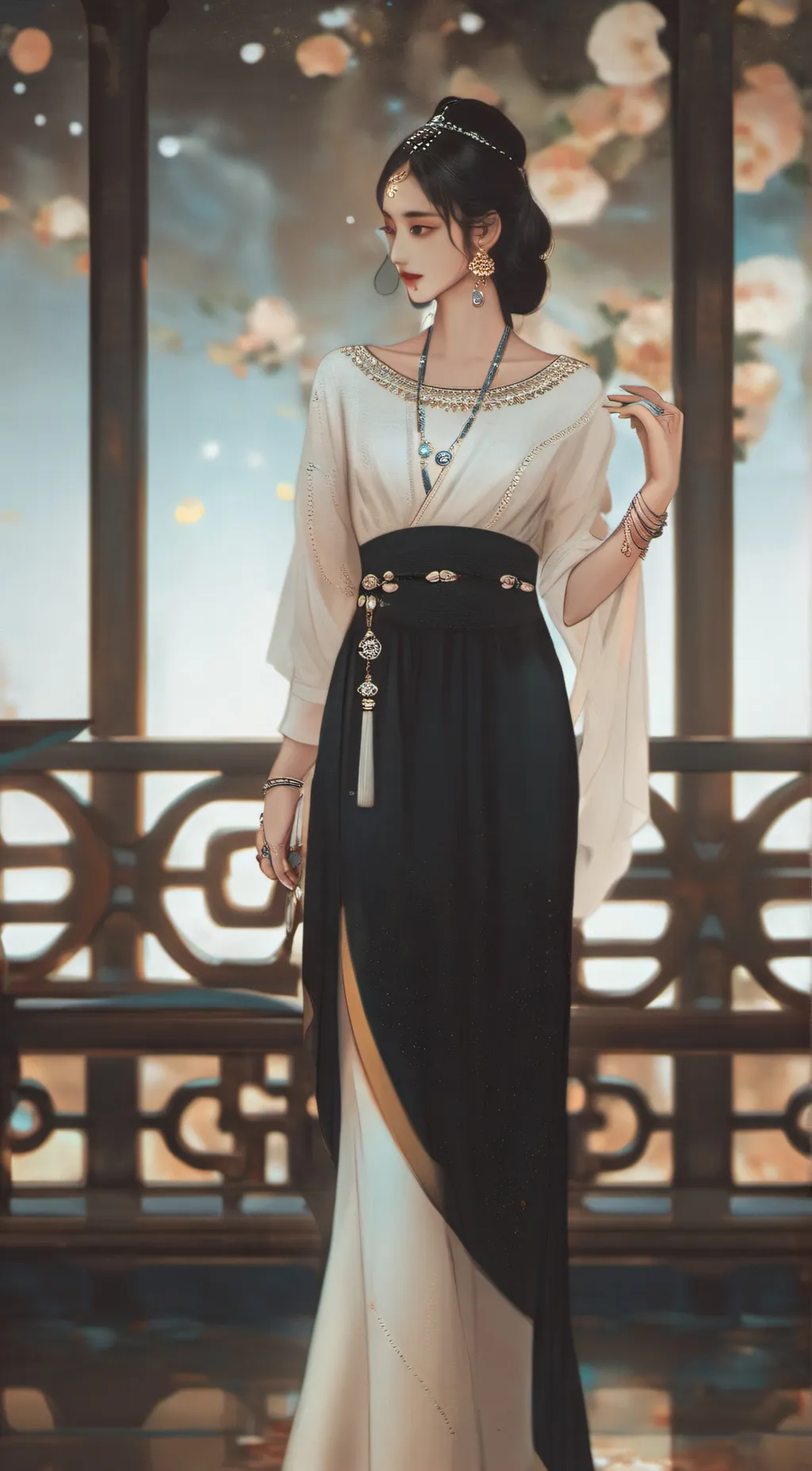 ai character: Flora background