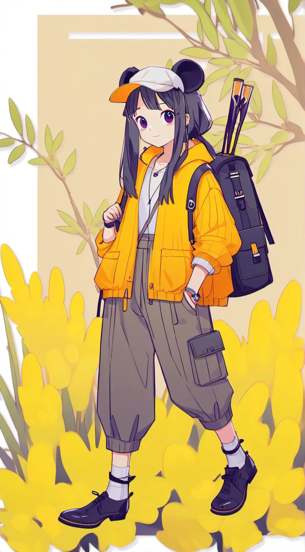 ai character: Ashley background