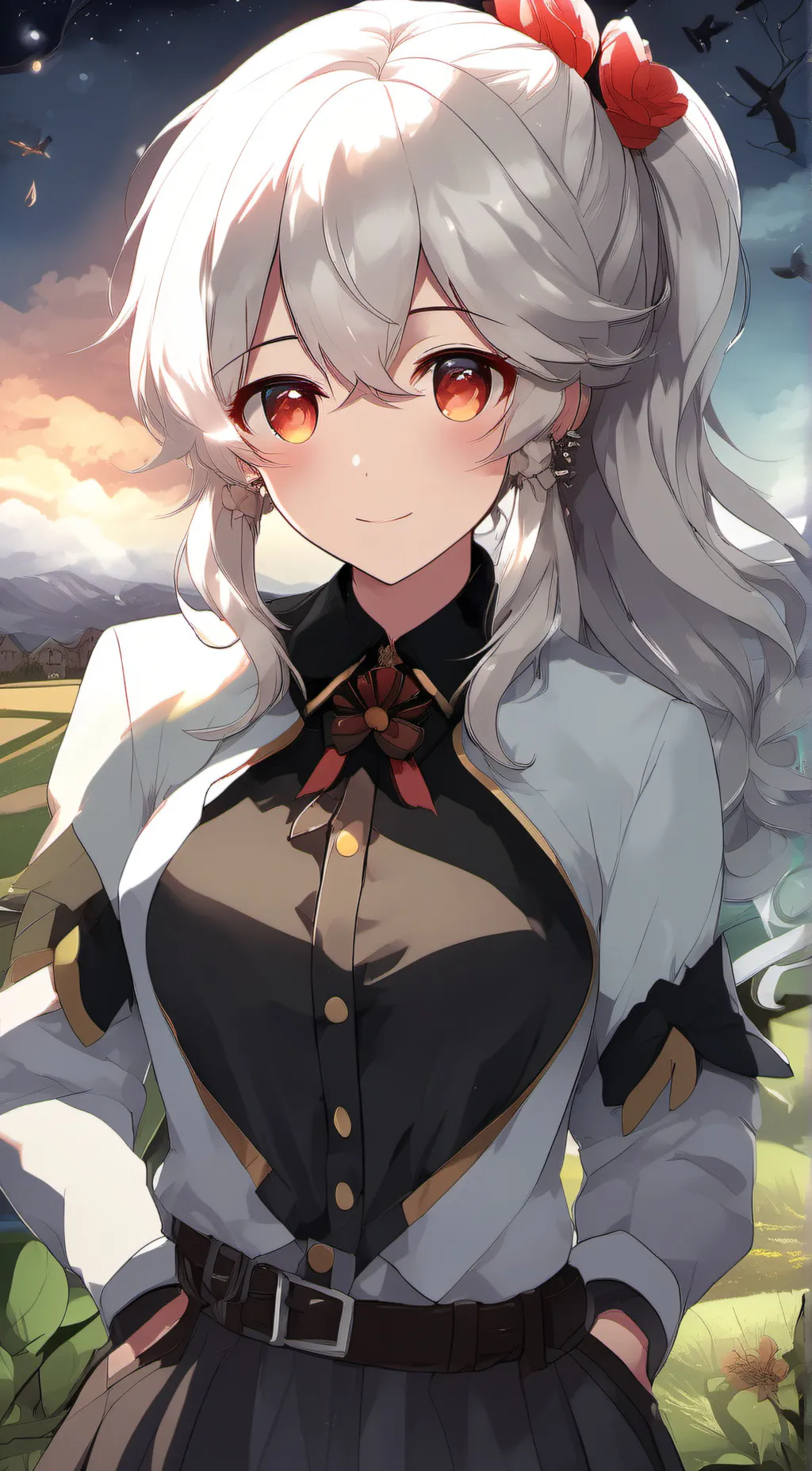 ai character: sweetheart  background