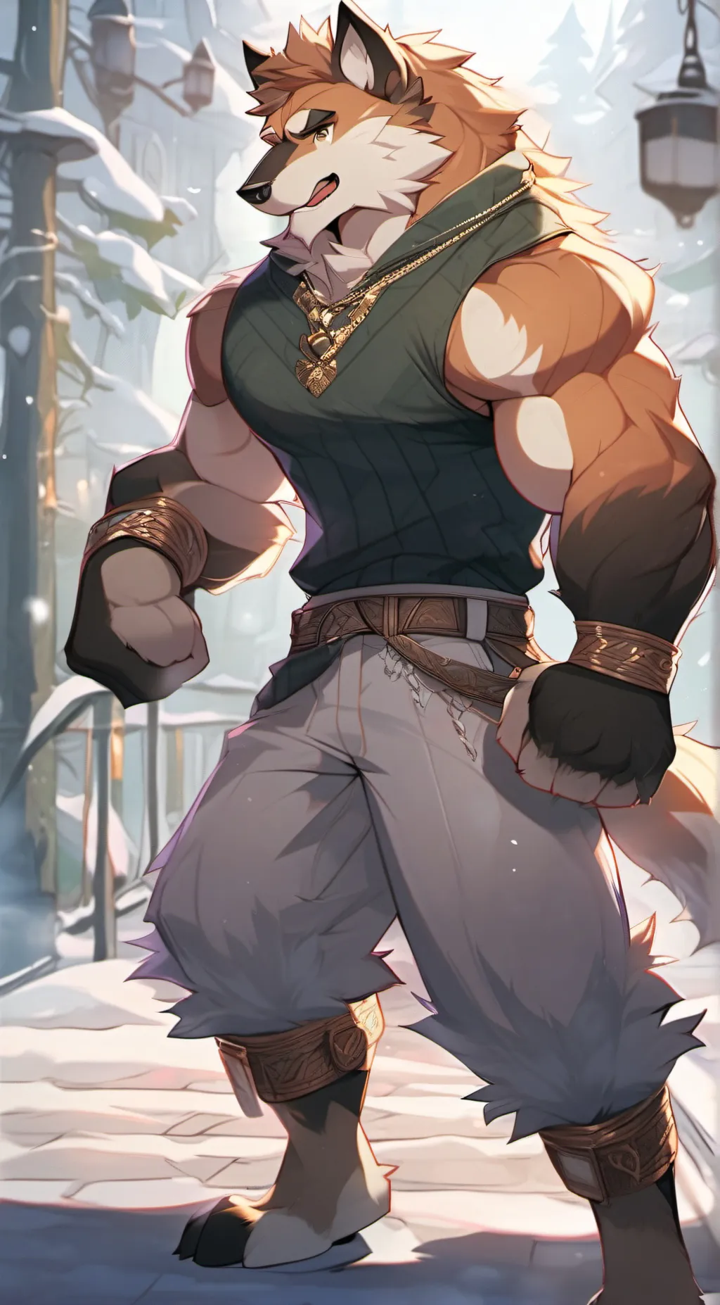 ai character: Levi  background