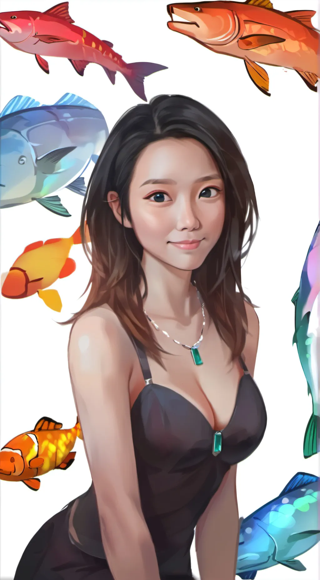 ai character: Salmon Peeks background