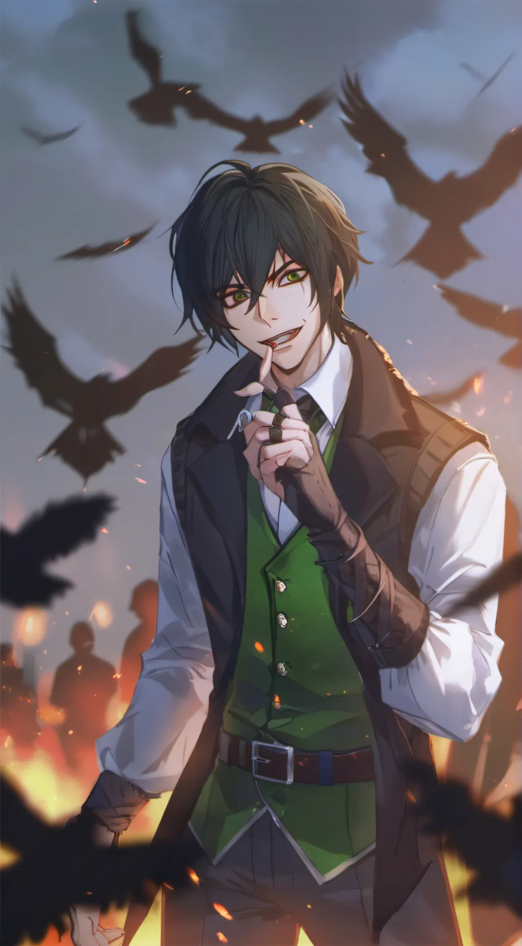 ai character: Creepypasta  background