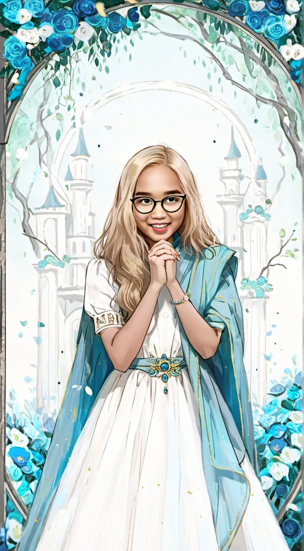 ai character: elsa step sister🩷💓 background