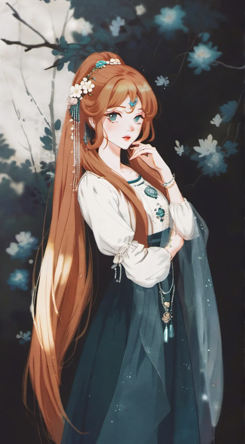 ai character: Thumbalina  background