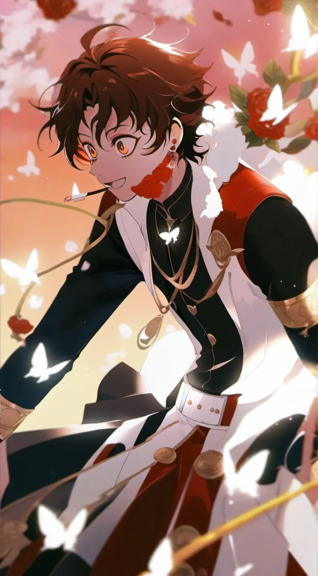 ai character: Demon slayer  background