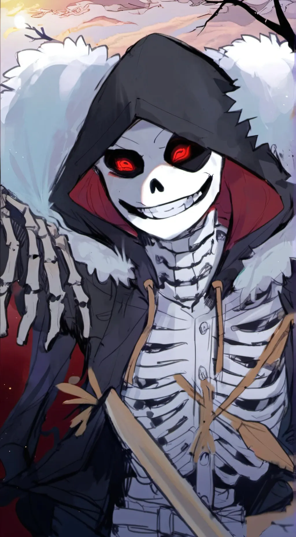 ai character: phantom sans background