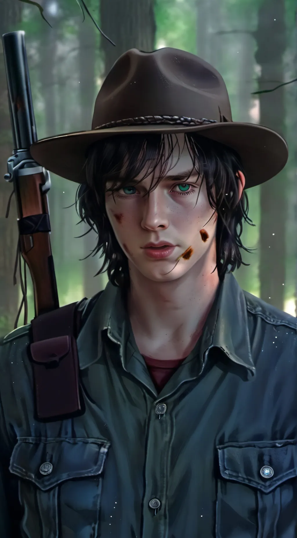 ai character: Carl Grimes  background