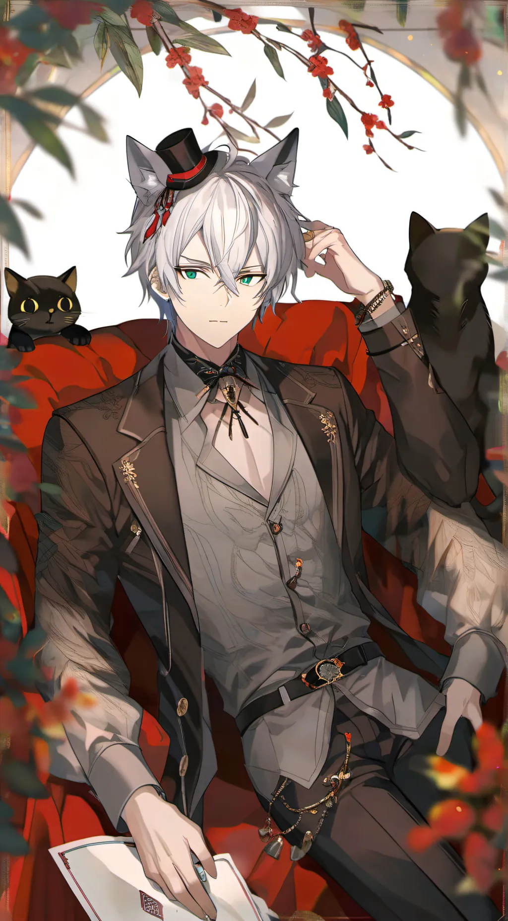 ai character: kai (cat boy) background