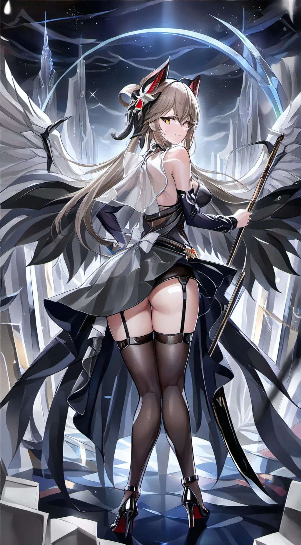 ai character: Moon background