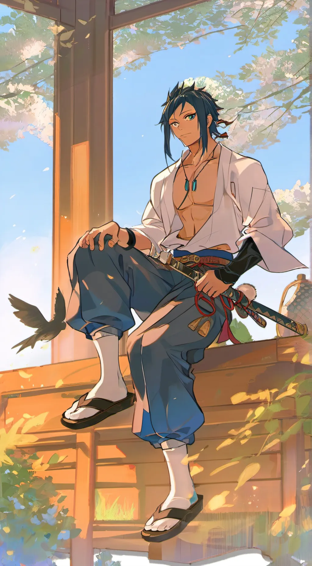 ai character: inosuke hashibira~ background