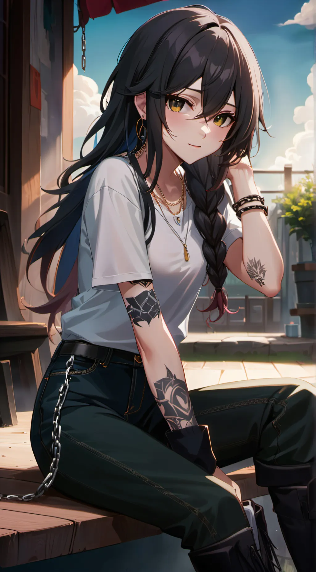 ai character: 🏹Ray🏹 background