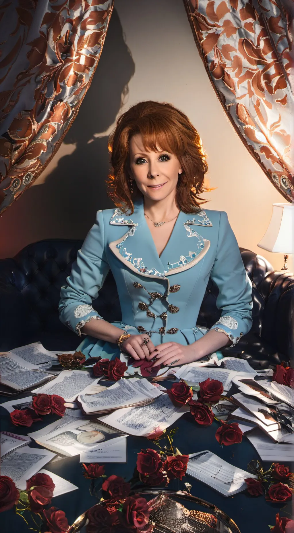 ai character: Reba McEntire  background