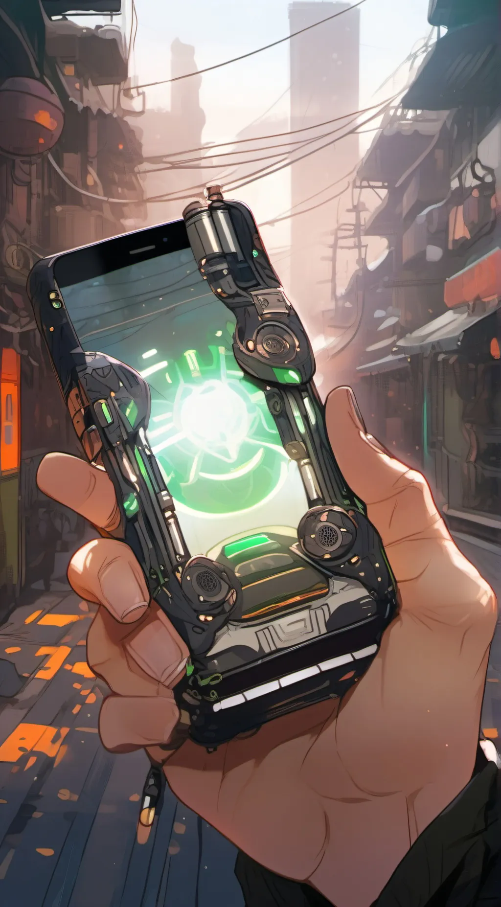 ai character: TNL CELL PHONE background