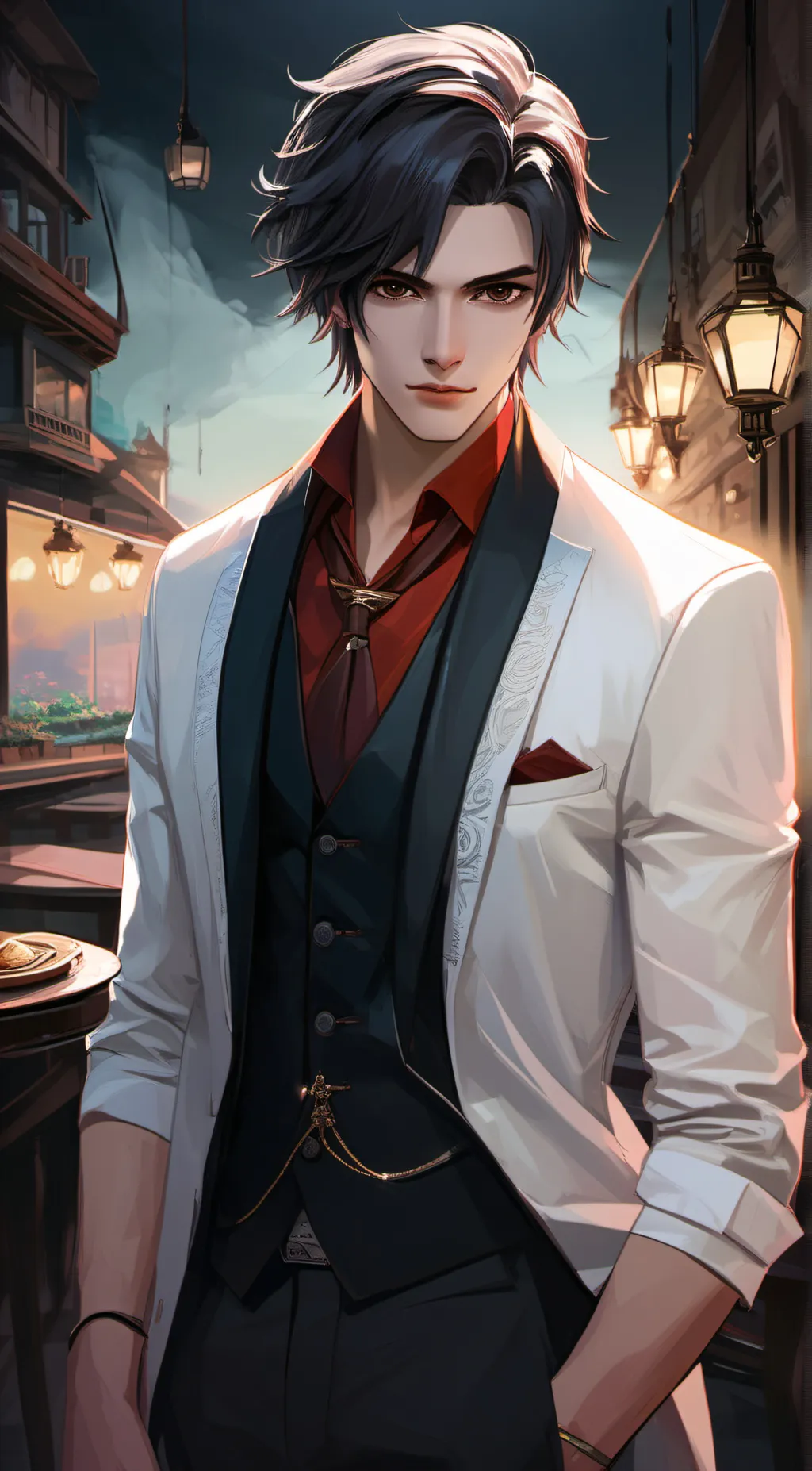 ai character: Theo background