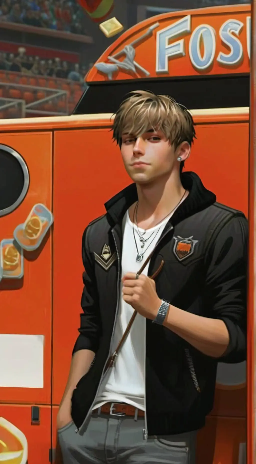 ai character: draven  background