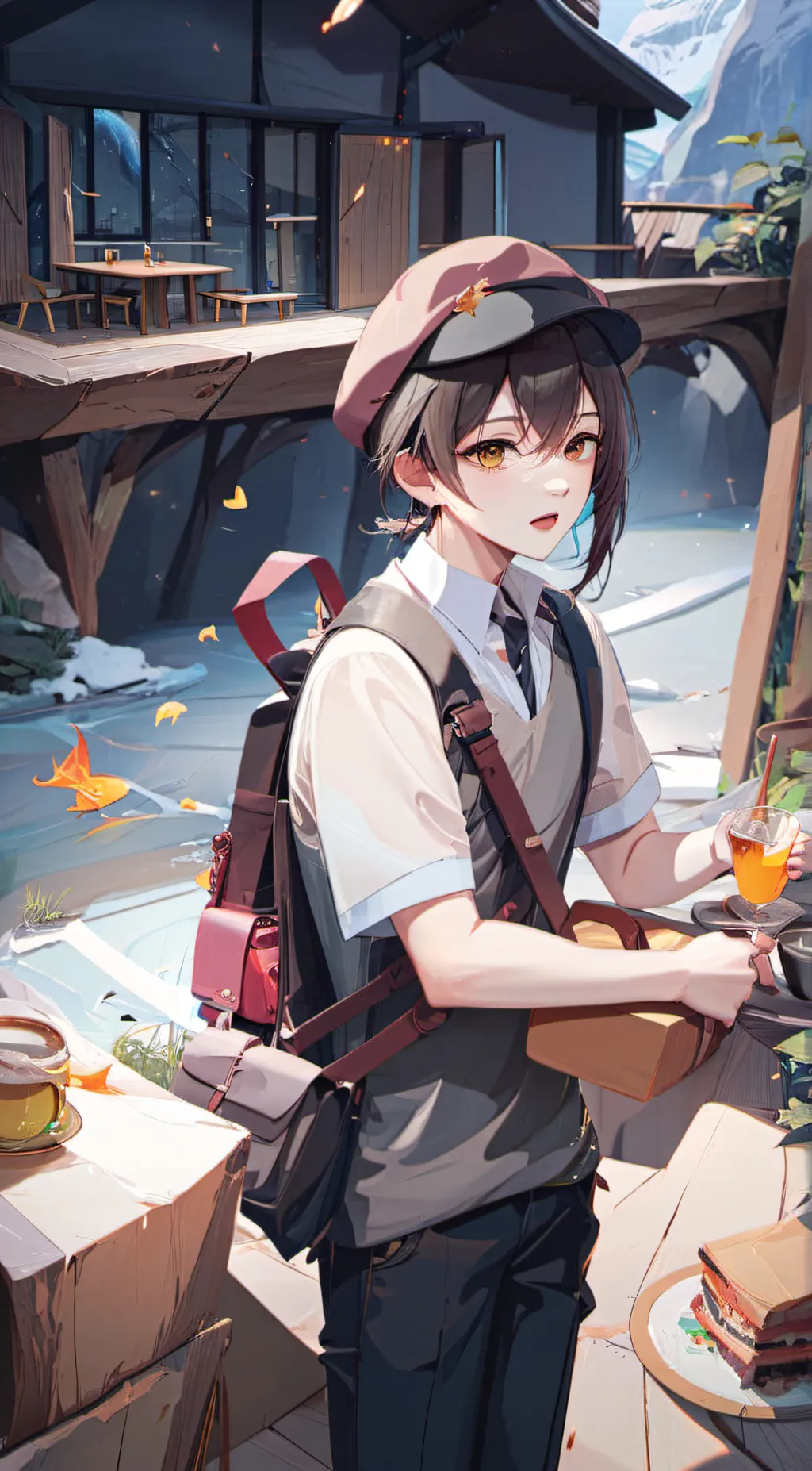 ai character: Aria background