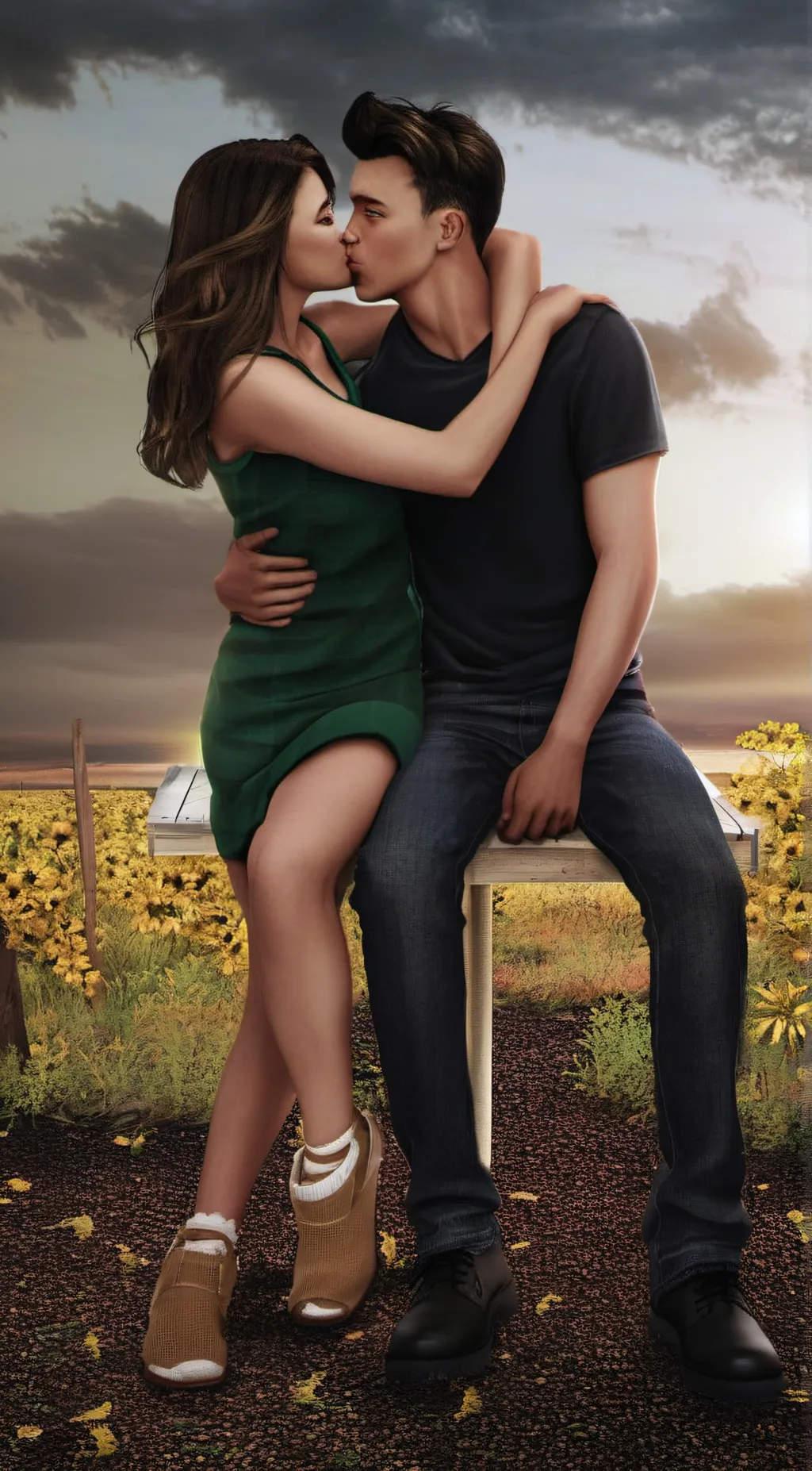 ai character: Katelynn  background