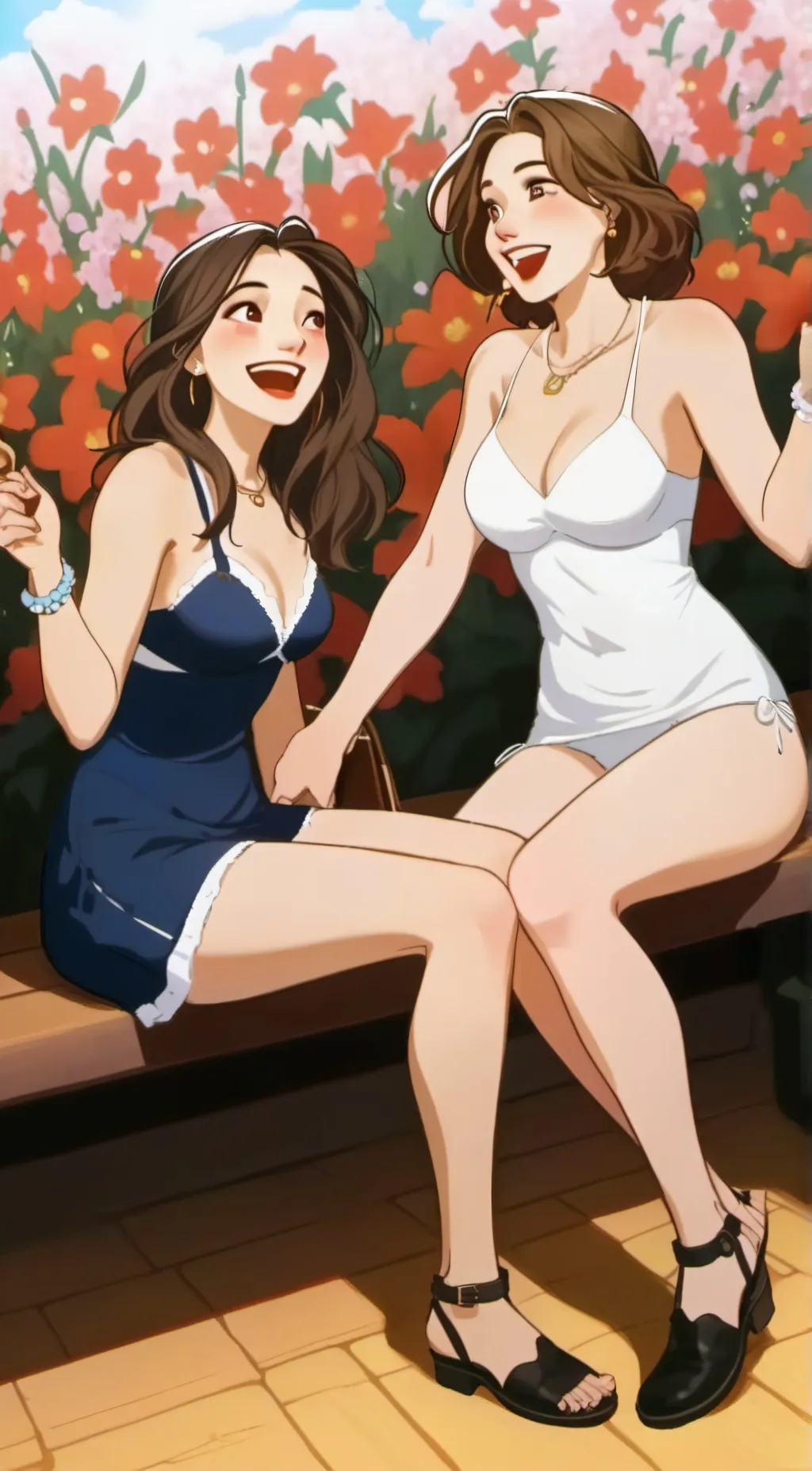 ai character: Lily and anna ♡ background