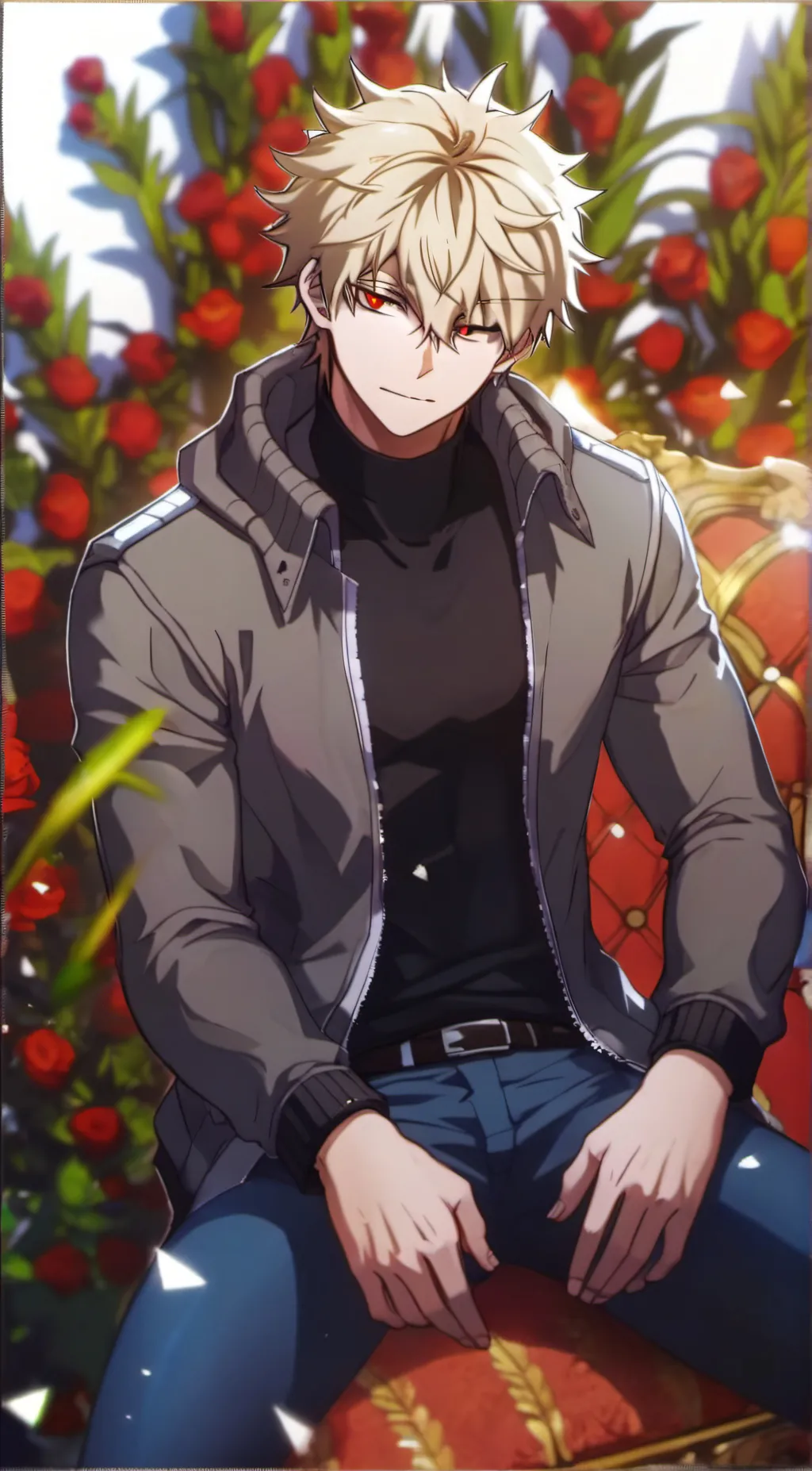 ai character: Katsuki Bakugo background