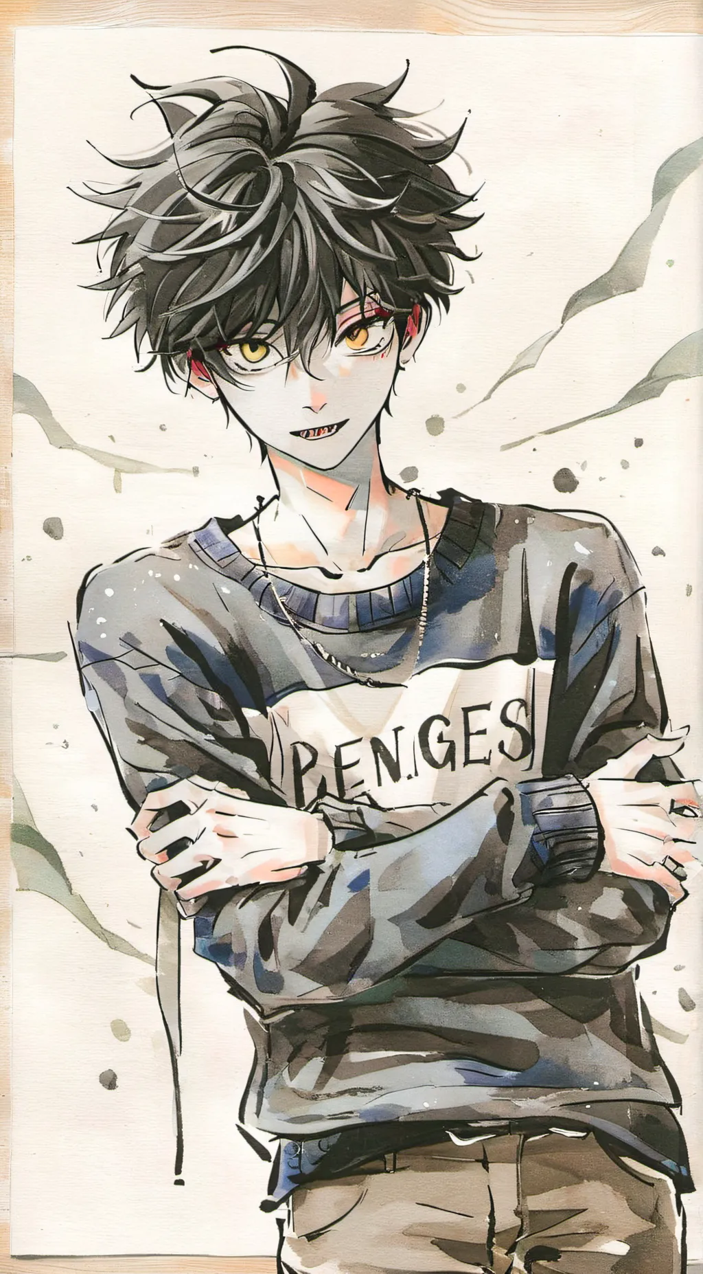 ai character: Niko Clousted  background